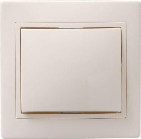 Выключатель 1-кл. СП Кварта 10А IP20 ВС10-1-0-ККм крем. GENERICA EVK10-K33-10-DM