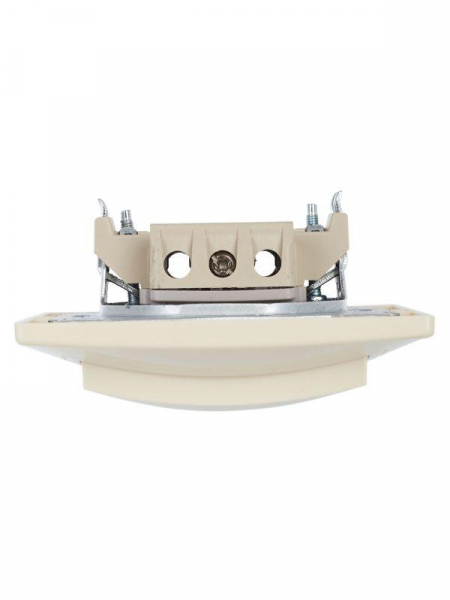 Выключатель 1-кл. СП Кварта 10А IP20 ВС10-1-1-ККм с индикацией крем. IEK EVK11-K33-10-DM