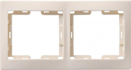 Рамка 2-м КВАРТА РГ-4-ККм горизонт. крем. GENERICA EMK20-K33-DM