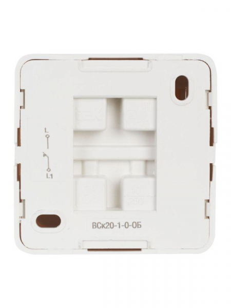 Выключатель кнопочный 1-кл. ОП Октава 10А IP20 ВСк20-1-0-ОБ бел. IEK EVO13-K01-10-DC Выключатель кнопочный 1-кл. ОП Октава 10А IP20 ВСк20-1-0-ОБ бел. IEK EVO13-K01-10-DC