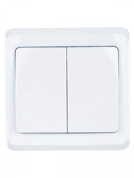 Выключатель 2-кл. СП Вега 10А IP20 ВС10-2-0-ВБ бел. IEK EVV20-K01-10-DM Выключатель 2-кл. СП Вега 10А IP20 ВС10-2-0-ВБ бел. IEK EVV20-K01-10-DM