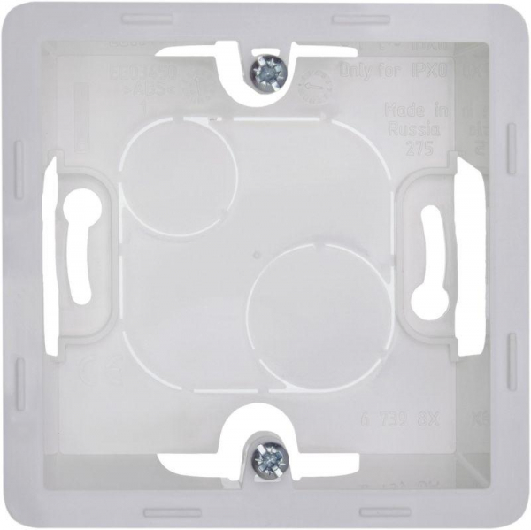 Коробка 1-м ОП Inspiria бел. IEK 673980