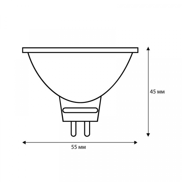 Лампа галогенная MR16 50Вт 12В Camelion 3060