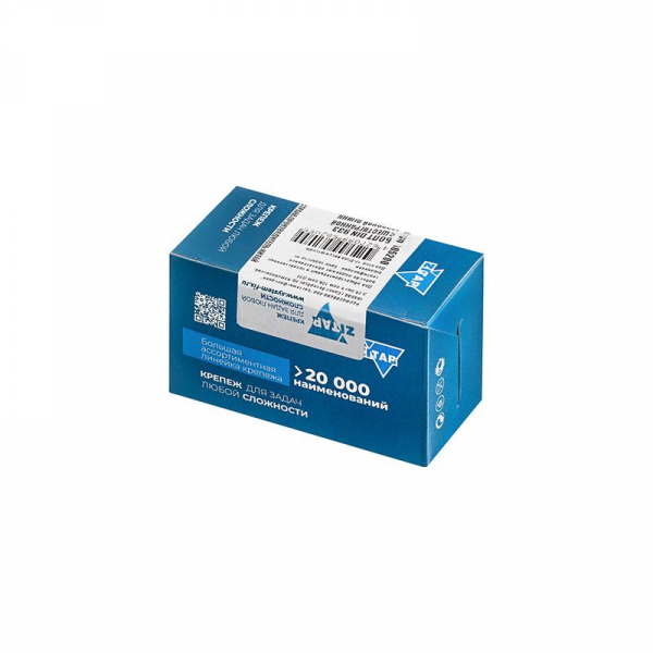 Болт с шестигранной головкой М6х16 DIN 933 класс прочн. 8.8 оцинк. (коробка) (уп.100шт) Tech-Krep/Zitar 105200