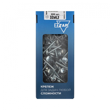 Саморез для тонкого метал. листа 4.2х32 (коробка) (уп.200шт) Zitar 102142