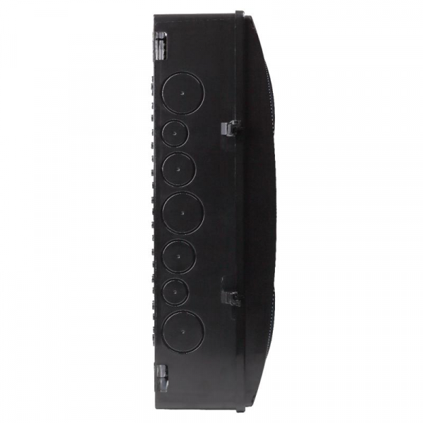 Щиток отркрытая проводка на 20 модулей с 2 вертик.дверцами 390х302х120мм черный IP65 УХЛ1 Ruvinil 69020Ч