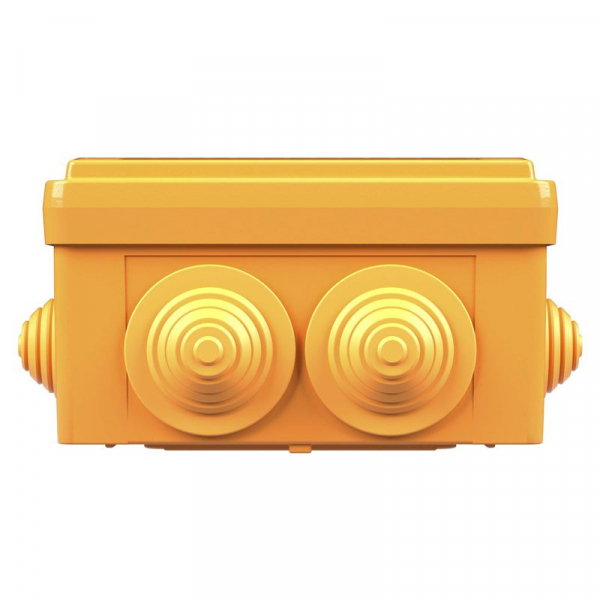 Коробка ответвительная FS 100х100х50мм 4р 450В 6А 4кв.мм с каб. вводами и клеммн. IP55 пластик. DKC FSB11404