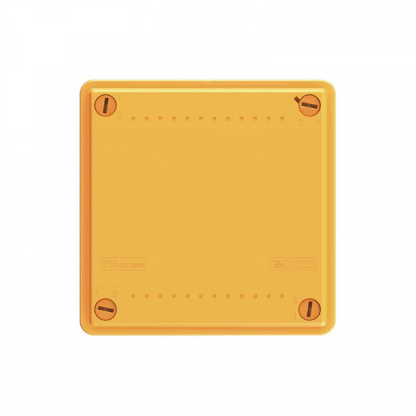 Коробка ответвительная FS 100х100х50мм 4р 450В 6А 4кв.мм с гладкими стенками и клеммн. IP56 пластик. DKC FSB10404