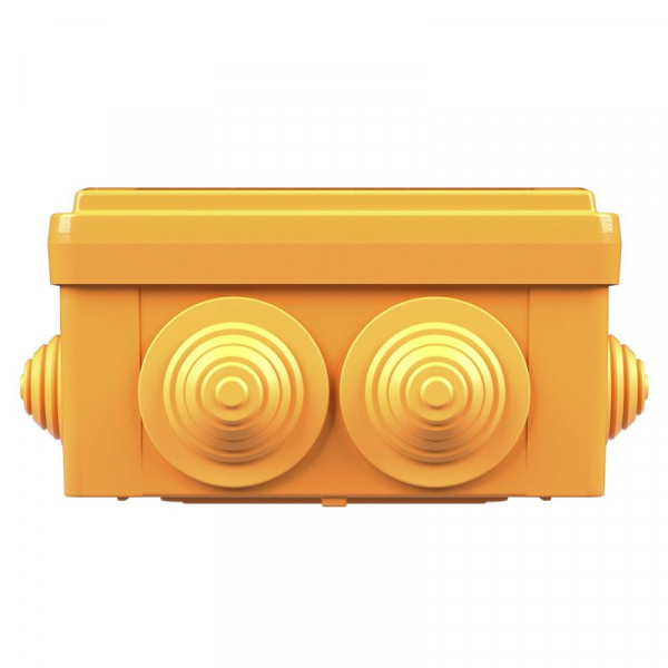 Коробка ответвительная FS 100х100х50мм 6р 450В 6А 4кв.мм с каб. вводами и клеммн. IP56 пластик. DKC FSB11604