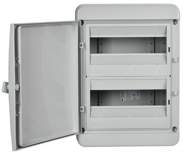 Корпус КМПн-24 TEKFOR IP65 сер. непрозр. дверь пластик. IEK TF5-KP73-N-24-65-K03-K03