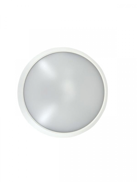 Светильник светодиодный WP 15 C 12W OP 840 D220 WH 220х80мм 12Вт 4000К IP65 ЖКХ круглый пылевлагозащ. бел. Русский Свет 15071523452