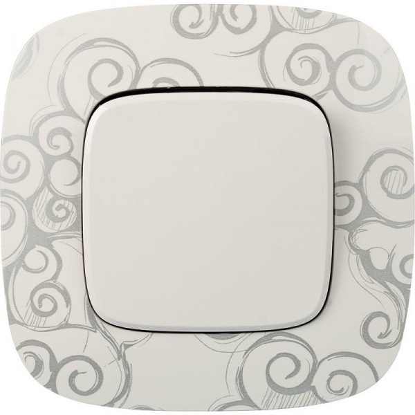 Выключатель 1-кл. СП Valena Allure 10А IP20 250В 10AX с лицев. панелью безвинтов. зажимы механизм бел. Leg 752701