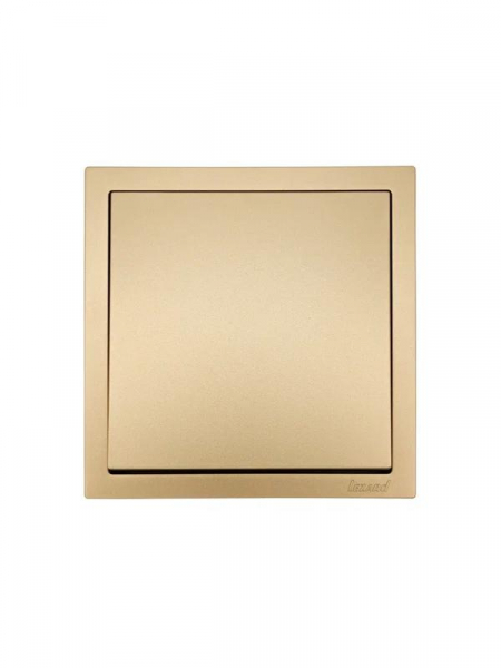 Выключатель 1-кл. СП ZIMA IP20 10А безвинт. зажим зол. LEZARD 704-3688-100QC