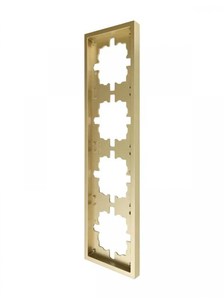 Рамка 4-мест. горизонт. ZIMA зол. LEZARD 704-3600-149