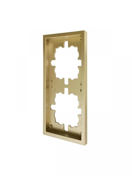 Рамка 2-мест. горизонт. ZIMA зол. LEZARD 704-3600-147