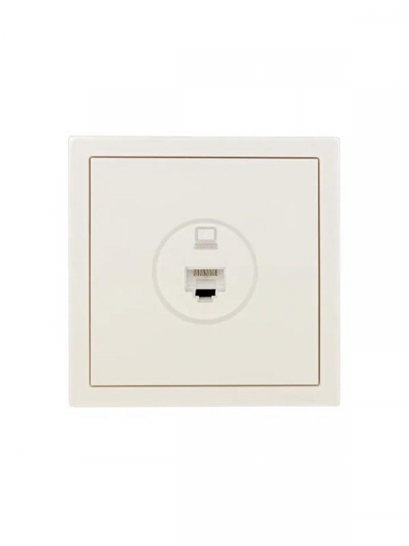 Розетка компьютерная 1-мест. СП ZIMA IP20 слон. кость LEZARD 704-9088-139