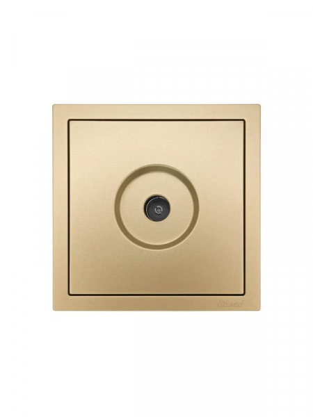 Розетка ТВ оконечная СП ZIMA IP20 зол. LEZARD 704-3688-130