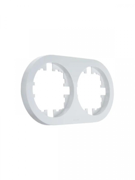 Рамка 2-м OSEN горизонт. круглая бел. LEZARD 744-0200-147