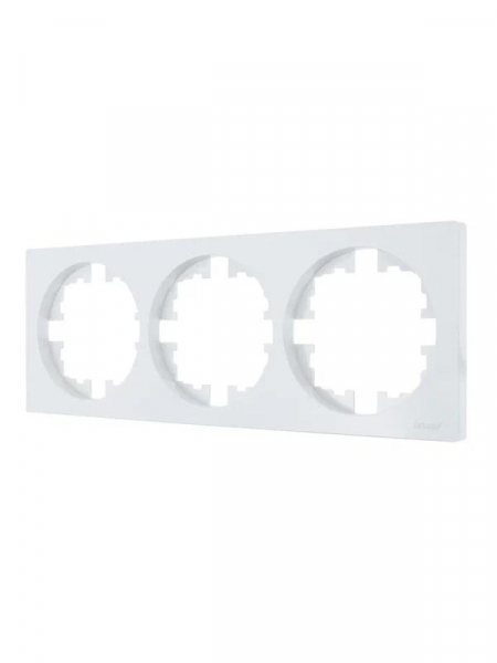 Рамка 3-м OSEN горизонт. квадрат бел. LEZARD 743-0200-148