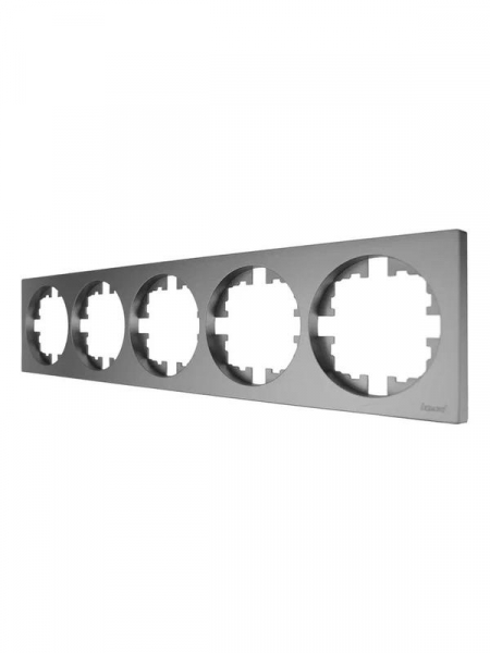 Рамка 5-м OSEN горизонт. квадрат сер. матов. LEZARD 743-7400-150