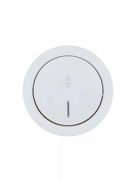 Выключатель проходной 1-кл. СП OSEN 10А IP20 с подсветкой механизм бел. LEZARD 743-0288-114