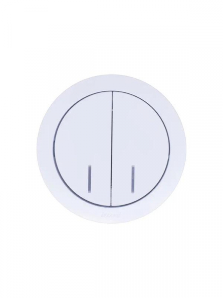 Выключатель 2-кл. СП OSEN 10А IP20 с подсветкой механизм бел. LEZARD 743-0288-112