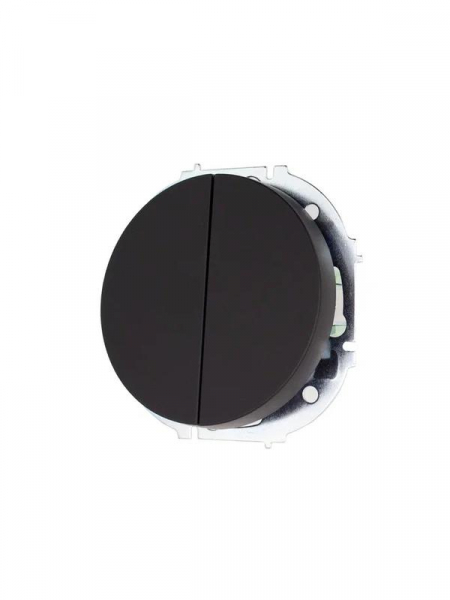 Выключатель 2-кл. СП OSEN 10А IP20 механизм черн. бархат LEZARD 743-4288-101