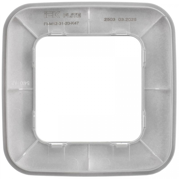 Рамка 1-м СП FLITE РУ-1-А-ФлА алюм. IEK FI-M12-31-20-K47