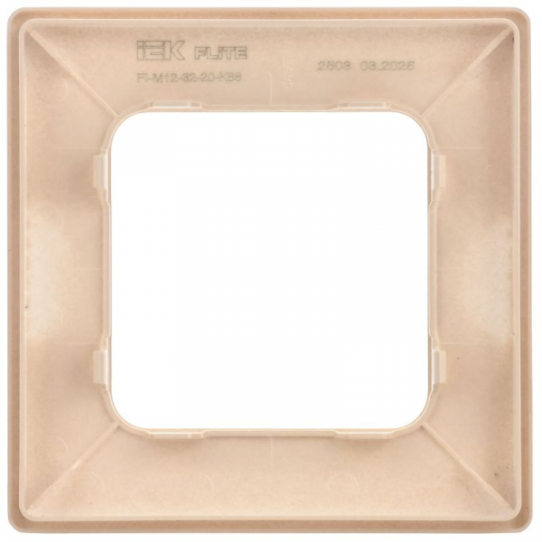 Рамка 1-м СП FLITE РУ-1-К-ФлЛ льняной IEK FI-M12-32-20-K88