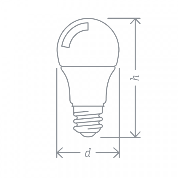 Лампа светодиодная 61 238 NLL-A60-12-230-6.5K-E27 12Вт грушевидная матовая 6500К холод. бел. E27 1020лм 176-264В Navigator 61238