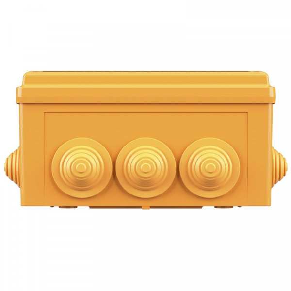 Коробка ответвительная FS 150х110х70мм 4р 450В 32А 10кв.мм нерж. контакт с каб. вводами и клеммн. IP55 пластик. DKC FSK21410