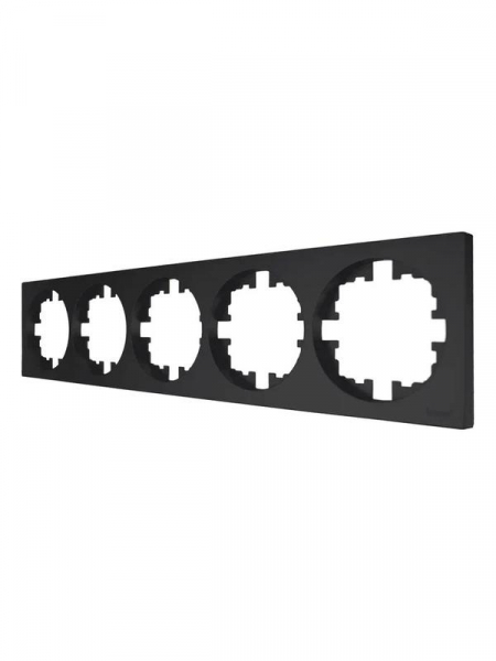 Рамка 5-м OSEN горизонт. квадрат черн. бархат LEZARD 743-4200-150