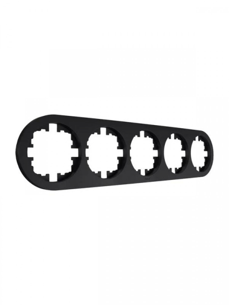 Рамка 5-м OSEN горизонт. круглая черн. бархат LEZARD 744-4200-150