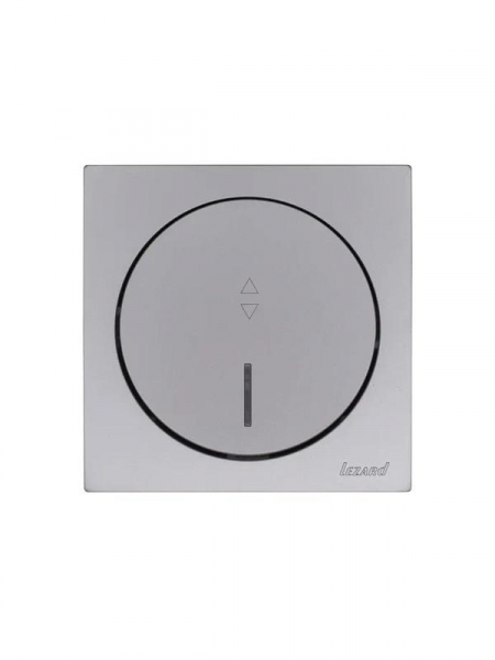 Выключатель проходной 1-кл. СП OSEN 10А IP20 с подсветкой механизм сер. матов. LEZARD 743-7488-114