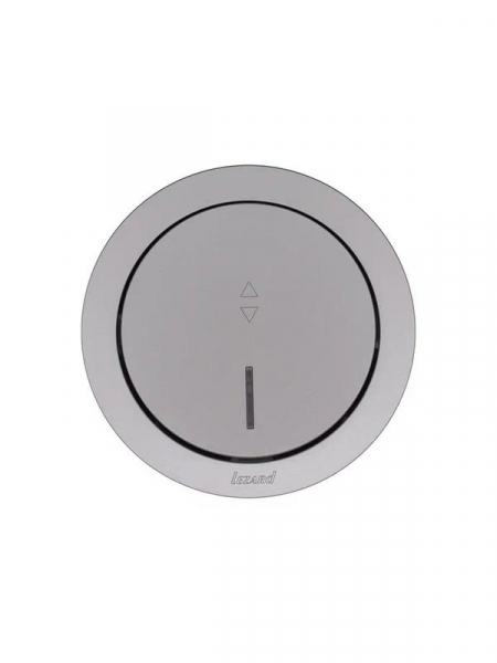 Выключатель проходной 1-кл. СП OSEN 10А IP20 с подсветкой механизм сер. матов. LEZARD 743-7488-114