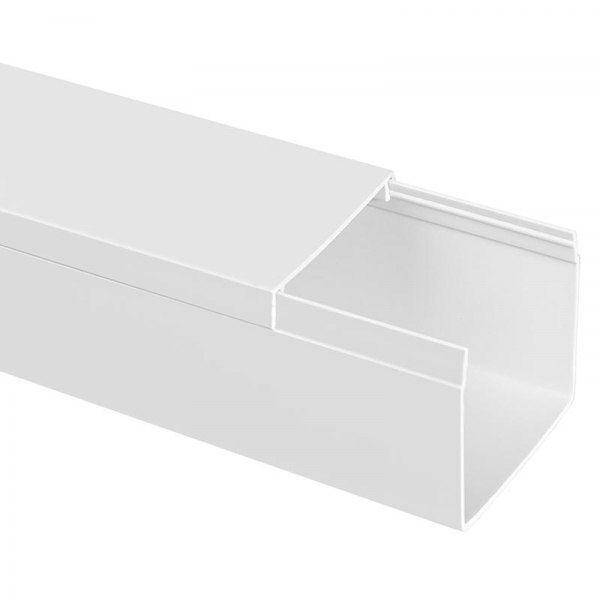 Кабель-канал 60х40 L2000 пластик бел. TOKOV ELECTRIC TKE-KK-60-40-2000-WH