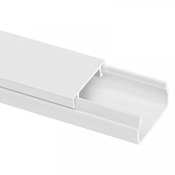 Кабель-канал 20х10 L2000 пластик бел. TOKOV ELECTRIC TKE-KK-20-10-2000-WH