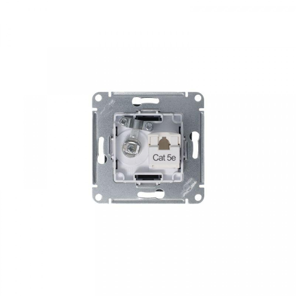 Розетка компьютерная + телевизионная 2-м СП AtlasDesign RJ45 кат.5E + TV механизм грифель SE ATN000789