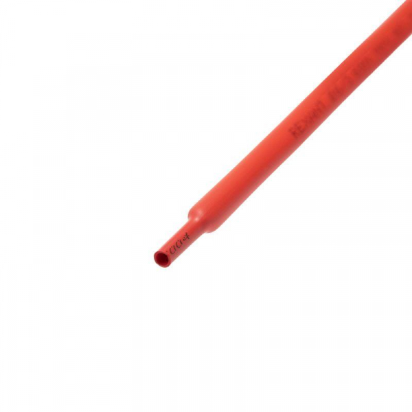 Трубка термоусадочная 6.0/3.0 1м красн. Rexant 20-6004