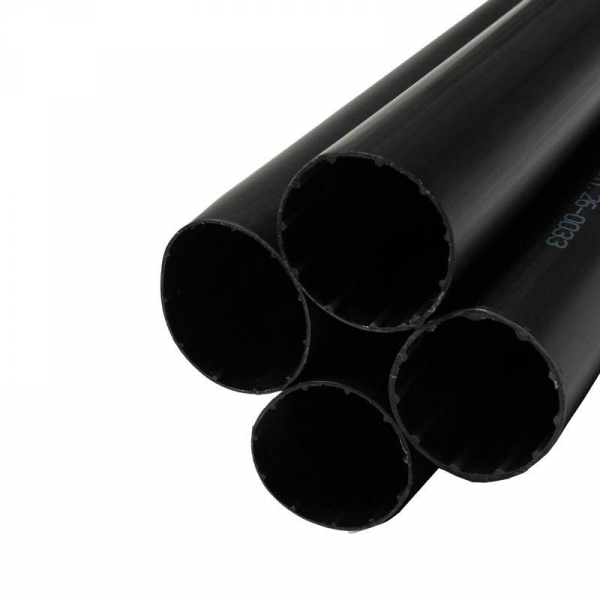 Трубка термоусадочная среднестен. клеевая 33/8 (3-4:1) 1м черн. (уп.4шт) Rexant 26-0033