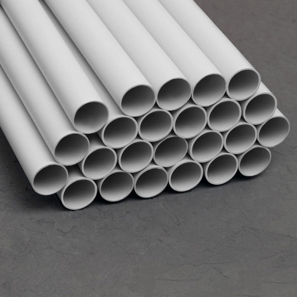 Труба гладкая ПВХ жесткая легкая d32мм сер. (дл.2м) TOKOV ELECTRIC TKE-THG-PVC-32-2-C06