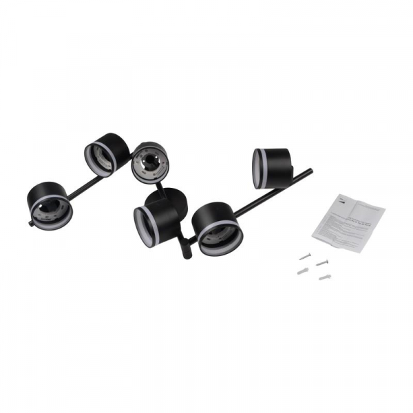 Светильник PCL-0906 max 20Вт (каждая лампа) 6xGX53 IP20 230В BL настен./потолочн. декор. под лампу JazzWay 5066960