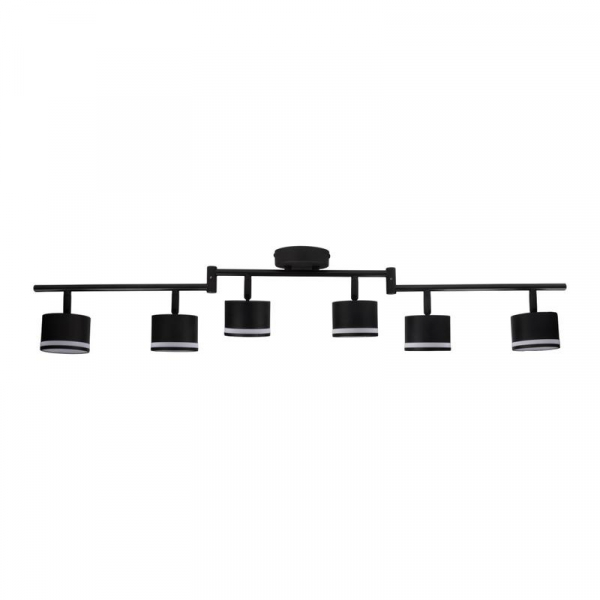 Светильник PCL-0906 max 20Вт (каждая лампа) 6xGX53 IP20 230В BL настен./потолочн. декор. под лампу JazzWay 5066960