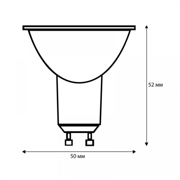 Лампа галогенная JCDRC 220В 50Вт GU10 Camelion 5560