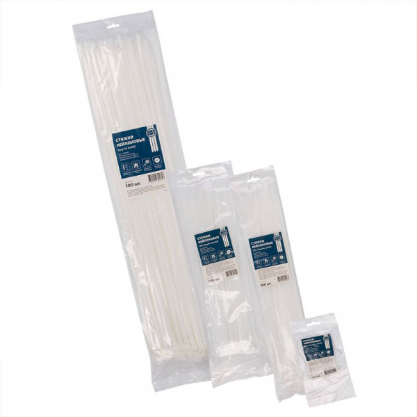 Хомут нейлоновый НСС "EasyFix" 5х200 бел. (уп.100шт) Fortisflex 84805