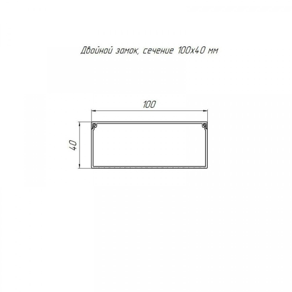 Кабель-канал 100х40 L2000 с двойн. замком сосна Промрукав PR.025453