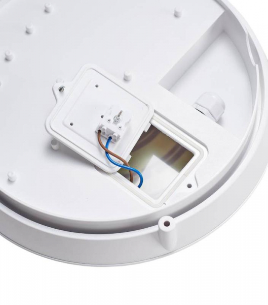 Светильник светодиодный WP 25 C 15W OP 940 D300 WH 300х300х93мм 15Вт 4000К IP65 пылевлагозащ. ЖКХ бел. Русский Свет 15072523329