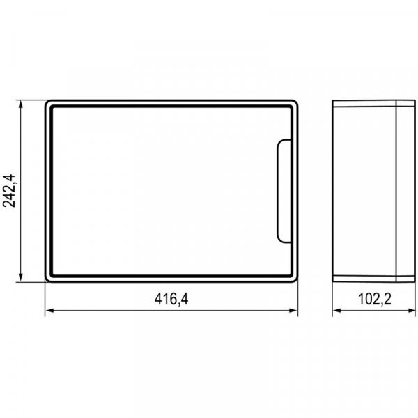 Щиток настенный FRAME 18мод. с бел. дверцей с 2 шинами PEN на 8 и 10 отверст. бел. DKC F18W1WW