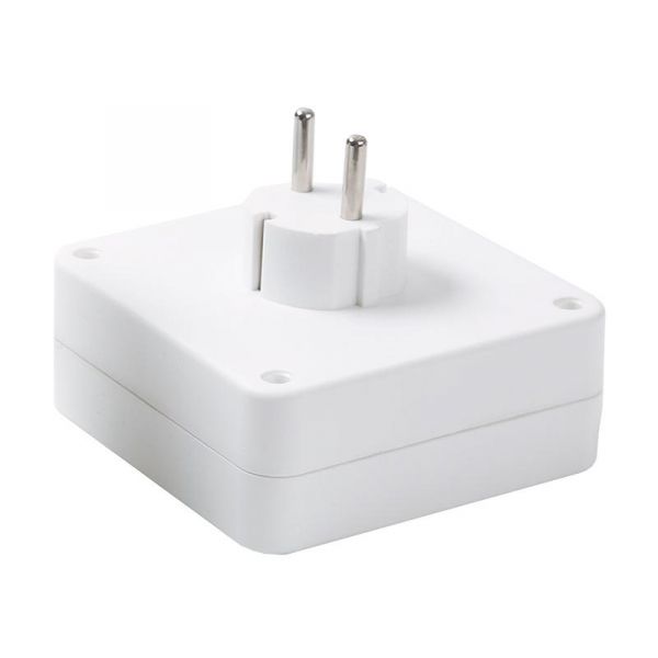 Разветвитель 4-м квадрат с заземл. 16А 3500Вт 250В бел. DОМТОК 2661