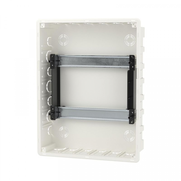 Щиток встраиваемый 24мод. с бел. дверцей с 4 шинами PEN (2шт на 8 отверст. и 2шт на 6 отверст.) бел. DKC F24B1WW